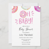 Oh Baby Donut Baby shower Kaart (Voorkant)
