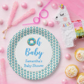 Oh Baby Donut Baby shower Papieren Bordje (Feest)