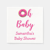 Oh Baby Donut Baby Shower Servet (Voorkant)