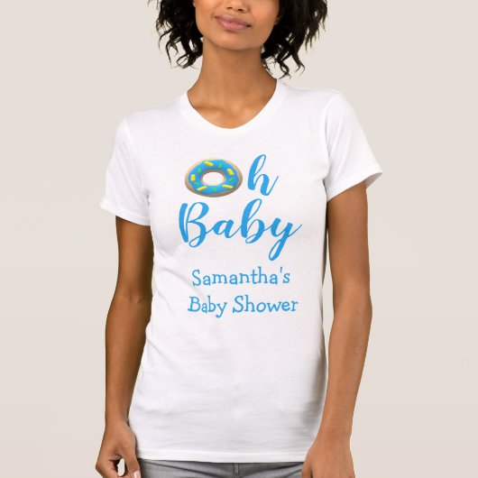 Oh Baby Donut Baby shower T-shirt (Voorkant)