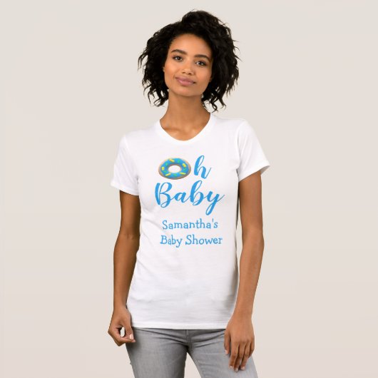 Oh Baby Donut Baby shower T-shirt (Voorkant volledig)