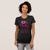 Oh Baby Donut Baby shower T-Shirt (Voorkant volledig)