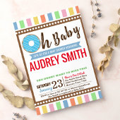 Oh Baby Donut Boy Blue Baby shower Kaart