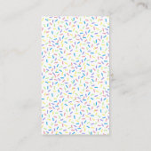 Oh Baby Donut Sprinkle Baby shower Book Request En Informatiekaartje (Achterkant)