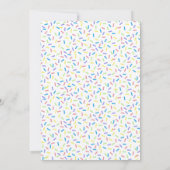 Oh Baby Donut Sprinkle Boys Baby shower Bedankkaart (Achterkant)