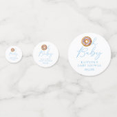 Oh Baby Donut Sprinkle Boys Baby shower Foto Confetti (Voorkanten)