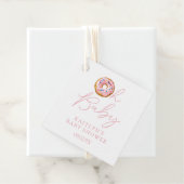 Oh Baby Donut Sprinkle Girls Baby shower Bedankjes Labels (In situ)