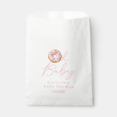 Oh Baby Donut Sprinkle Girls Baby shower Bedankzakje (Voorkant)