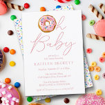 Oh Baby Donut Sprinkle Girls Baby shower Kaart<br><div class="desc">Deze leuke donut babydoucheuitnodigingen zijn perfect voor iedereen die dit jaar een baby shower heeft. Het ontwerp is voorzien van sproinkles en een modern script "Oh Baby",  dat gemakkelijk kan worden aangepast aan de sjabloon.</div>