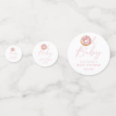 Oh Baby Donut Sprinkle Meisjes Baby shower Foto Confetti (Voorkanten)