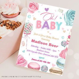 Oh Baby! Donut Sprinkle Meisjes Baby shower Kaart