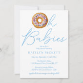 Oh Baby Donut Sprinkle Twin Boys Baby shower Kaart (Voorkant)