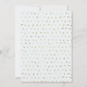 Oh Baby Donut & Sprinkles Gold Boy Baby shower Kaart (Achterkant)