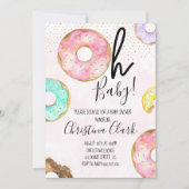Oh Baby Donut Theme Baby shower Kaart (Voorkant)