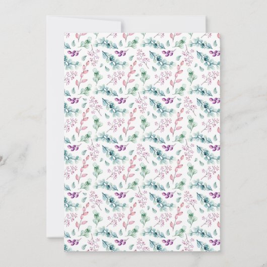 Oh Baby DRAGONFLY maak een mooi Baby shower Kaart (Achterkant)