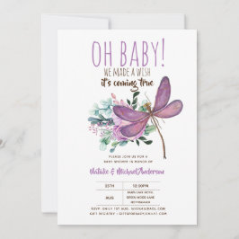 Oh Baby DRAGONFLY maak een mooi Baby shower Kaart