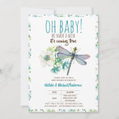 Oh Baby DRAGONFLY maak een mooi Baby shower Kaart (Voorkant)