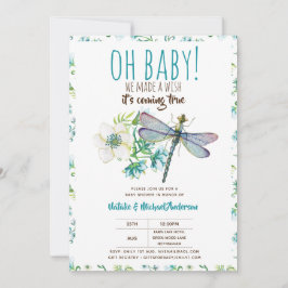 Oh Baby DRAGONFLY maak een mooi Baby shower Kaart