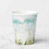 Oh Baby Duck/Mallard Waterverf Boy Baby shower Papieren Bekers (Achterkant)