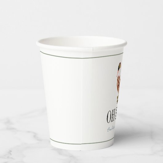 Oh Baby Duck/Mallard Waterverf Boy Baby shower Papieren Bekers (Rechts)