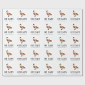 Oh Baby Duck/Mallard White Boy Baby shower Cadeaupapier (Vlak)