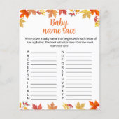 Oh Baby Een beetje Pumpkin Baby naam Race game She (Voorkant)