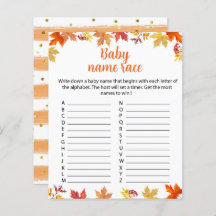 Oh Baby Een beetje Pumpkin Baby naam Race game She