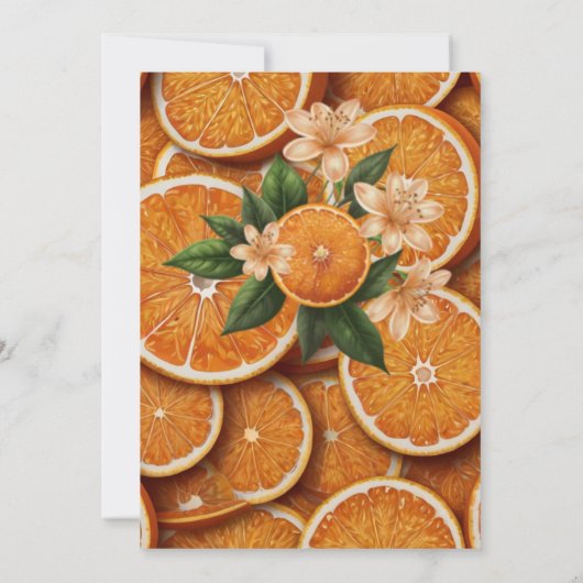 Oh Baby een beetje schattig Oranje citrus Baby sho Kaart (Achterkant)