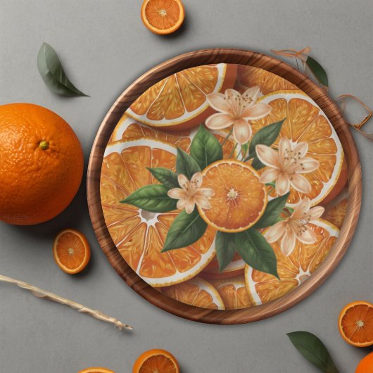 Oh Baby een beetje schattig Oranje citrus Baby sho Papieren Bordje