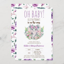 Oh Baby Een Kleine Pinda Boho Olifant Baby Shower Kaart