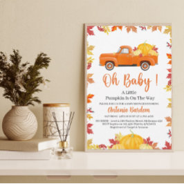 Oh Baby een kleine pompoen Baby shower Kaart