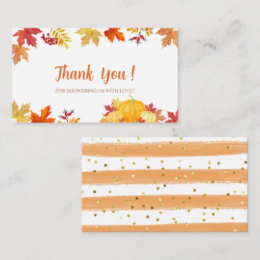 Oh Baby Een kleine pompoen is onderweg naar het ba Informatiekaartje (Voorkant / Achterkant)