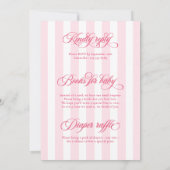 Oh Baby Elegant Script alles in één Baby shower Kaart (Achterkant)