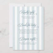 Oh Baby Elegant Script alles in één Baby shower Kaart (Achterkant)