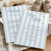 Oh Baby Elegant Script alles in één Baby shower Kaart