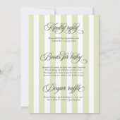 Oh Baby Elegant Script alles in één Baby shower Kaart (Achterkant)