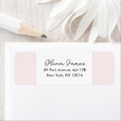 Oh Baby Elegant Script Pink Address Labels (Insitu)