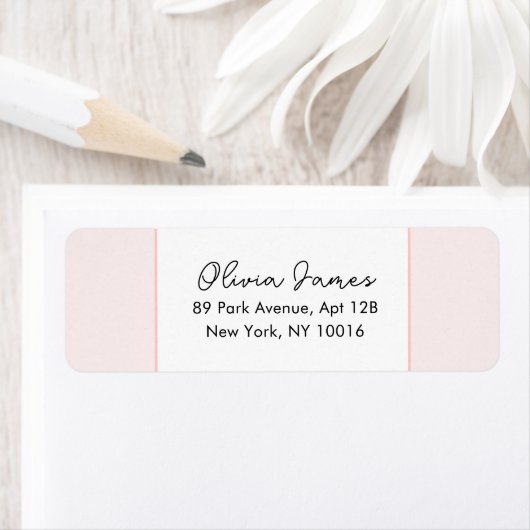 Oh Baby Elegant Script Pink Address Labels (Insitu)