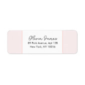 Oh Baby Elegant Script Pink Address Labels (Voorkant)