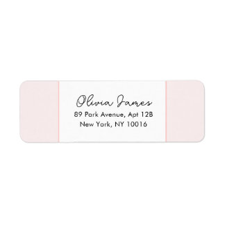 Oh Baby Elegant Script Pink Address Labels