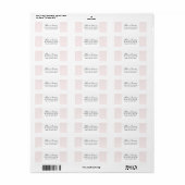 Oh Baby Elegant Script Pink Address Labels (Full Sheet)
