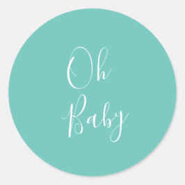 Oh Baby Envelope Ronde Sticker