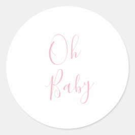 Oh Baby Envelope Ronde Sticker