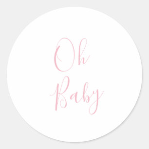 Oh Baby Envelope Ronde Sticker