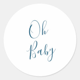 Oh Baby Envelope Ronde Sticker