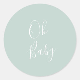Oh Baby Envelope Ronde Sticker