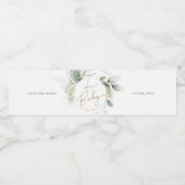 Oh Baby Eucalyptus Baby shower Waterfles Etiket (Enkel label)