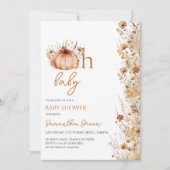 Oh Baby Fall Baby Shower Kaart (Voorkant)