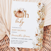 Oh Baby Fall Baby Shower Kaart