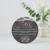 Oh Baby Familieboom en Licht Baby shower nodigt ui Kaart (Staand voorkant)